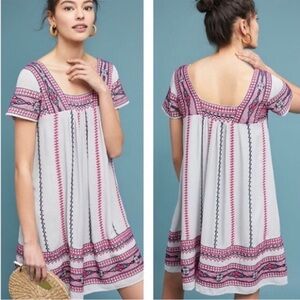 Anthropologie Maeve Ruidoso Tunic Dress